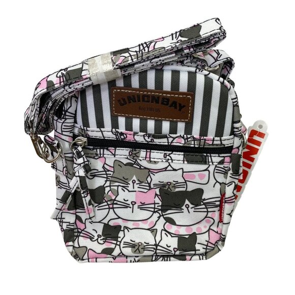 UNION BAY KITTY CAT PRINT SMALL CROSSBODY BAG NWT - Picture 2 of 3